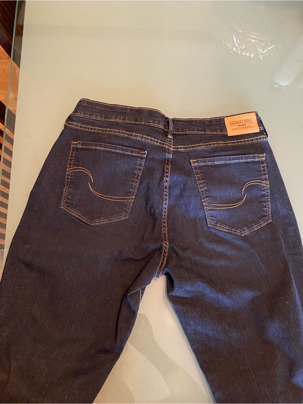 Levi’s mid rise Woman’s Dark Blue Bootcut Jeans size 12 L - Picture 5 of 6